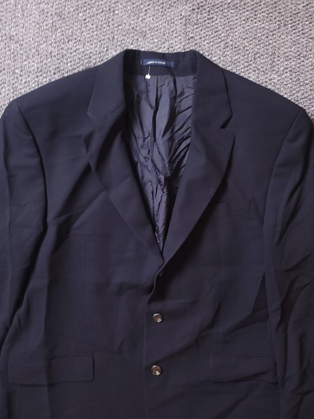 Polo Ralph Lauren Blazer Mens 44L Wool Blue Suit Jacket 2 Button